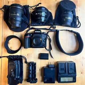 Nikons D750 DSLR body and 3 NIKKOR Lenses
